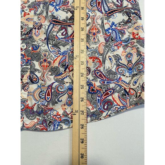 Cremieux Premium Denim men’s button up paisley shirt size medium - Picture 9 of 9